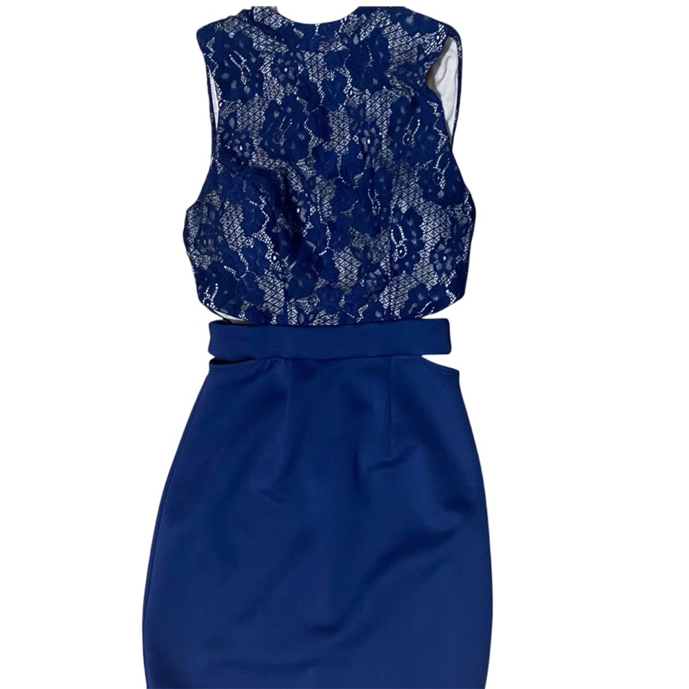 Navy Blue Bodycon Cocktail Dress